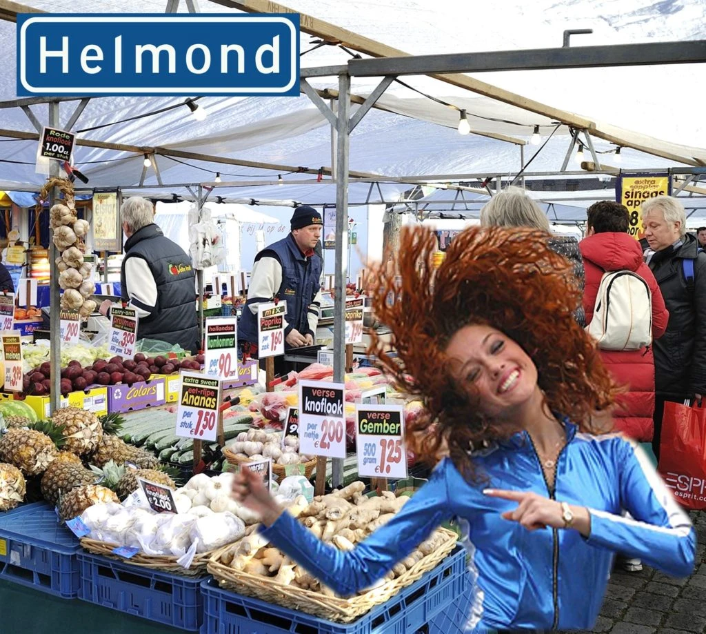 Promoteam op de markt in Helmond
